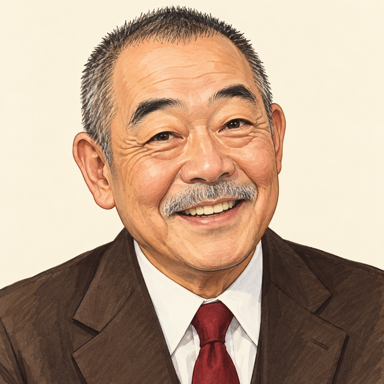 でんでんさんを描いた当サイト制作の似顔絵