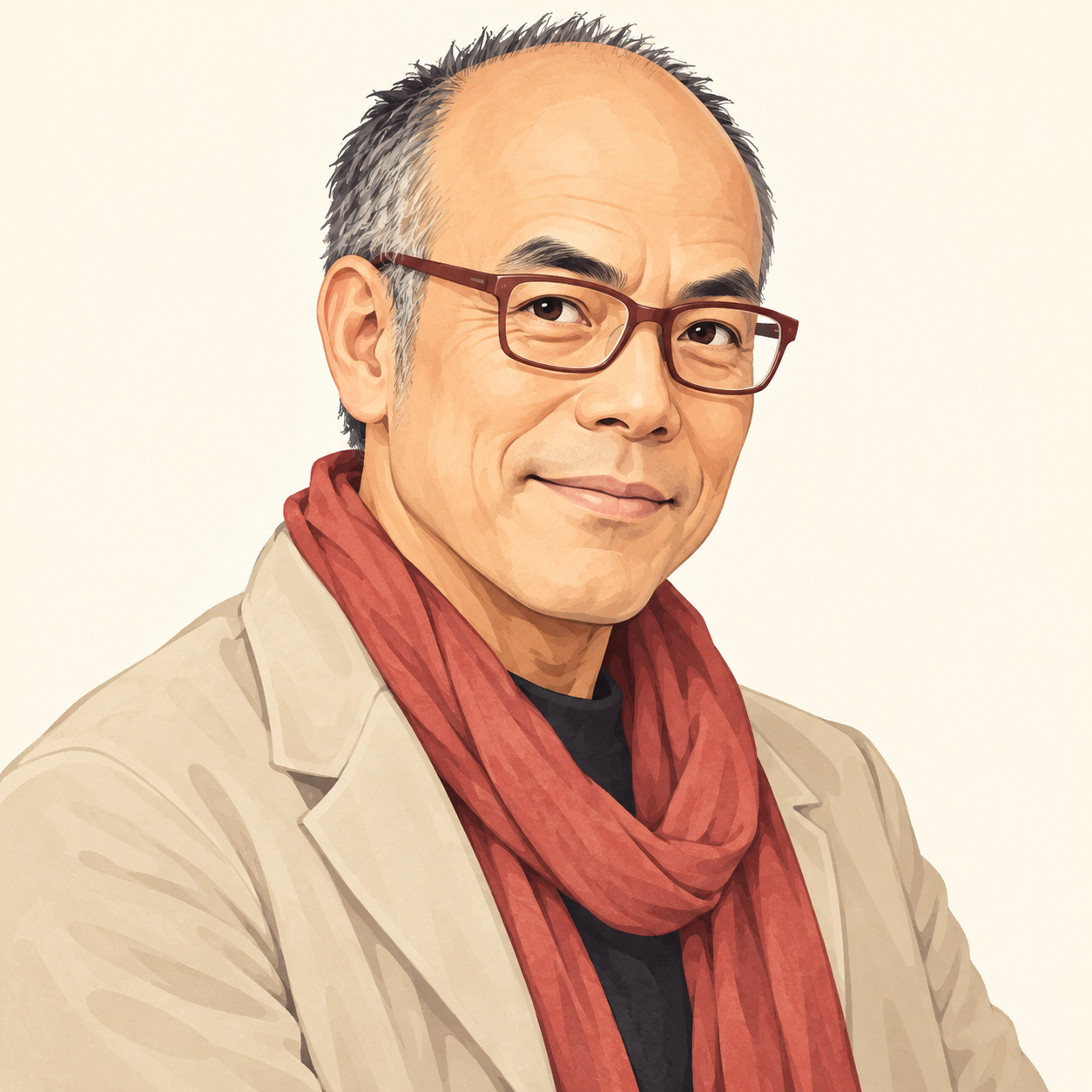 田中要次さんを描いた当サイト制作の似顔絵